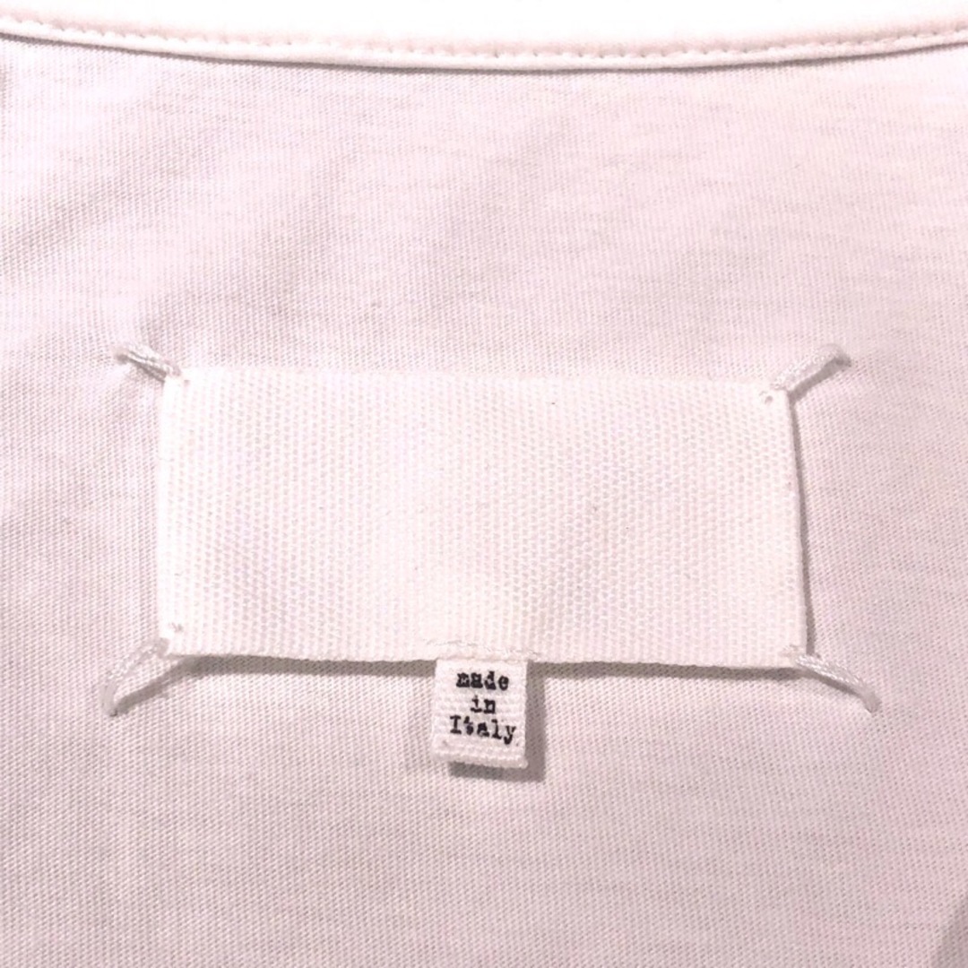 メゾン マルジェラ Maison Margiela テーププリントロゴTシャツ S29GC0296 ホワイト コットン レディース 半袖Ｔシャツ