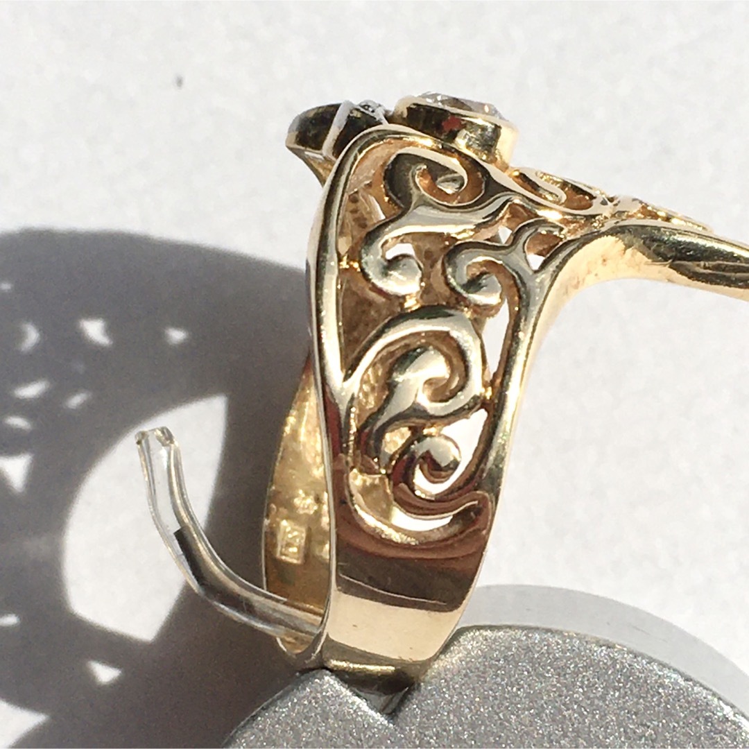 定価¥165.000 0.2ct ダイヤモンド 18金プラチナリング 12号 5