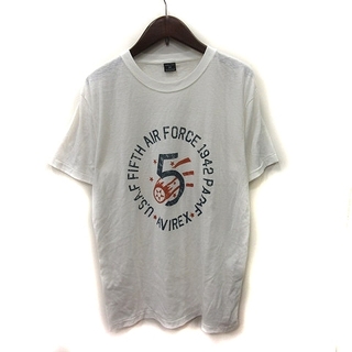 アヴィレックス(AVIREX)のアヴィレックス Tシャツ カットソー 半袖 M 白 ホワイト /YI(Tシャツ/カットソー(半袖/袖なし))