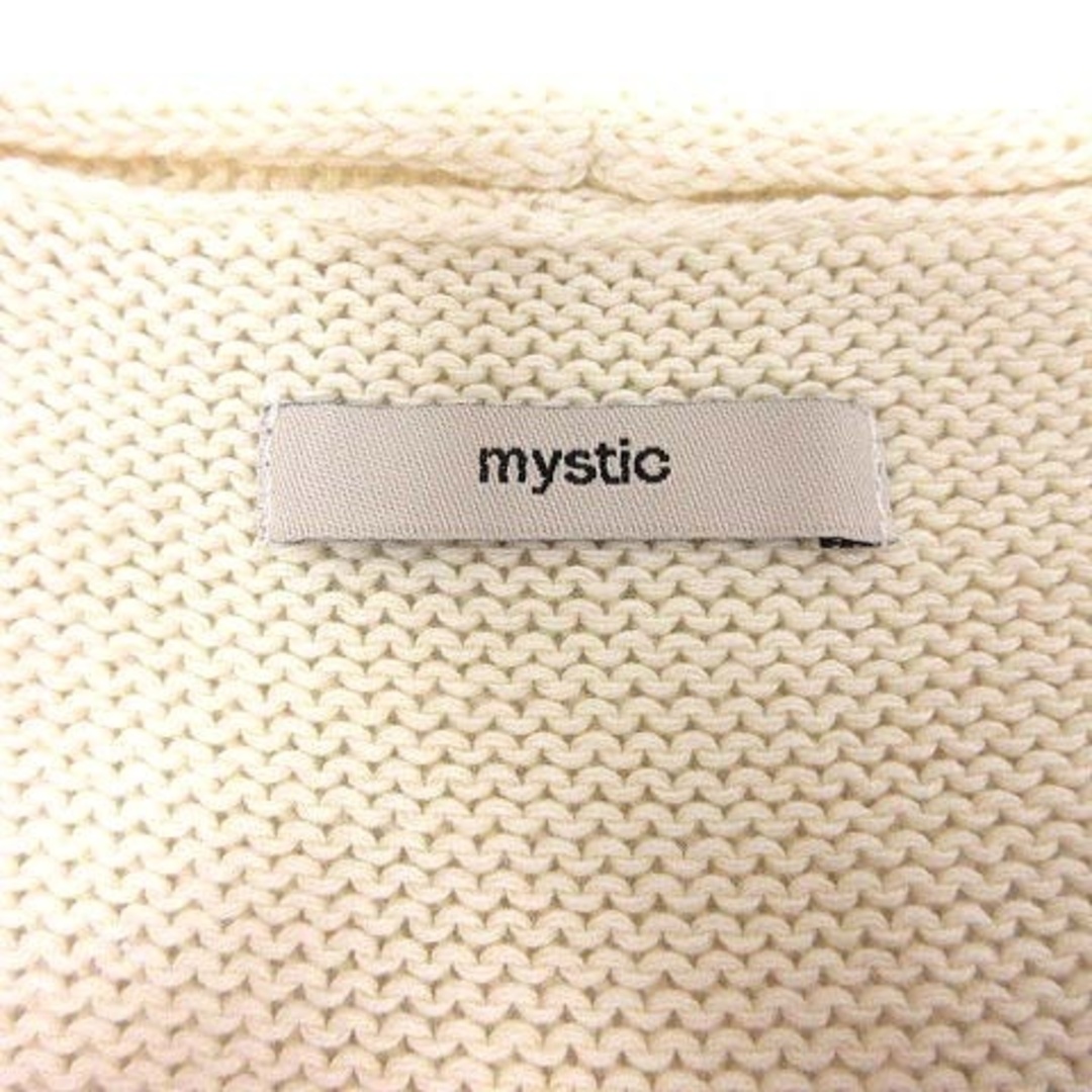 mystic(ミスティック)のmystic ニット セーター ケーブル ノースリーブ アイボリー 白 ホワイト レディースのトップス(ニット/セーター)の商品写真