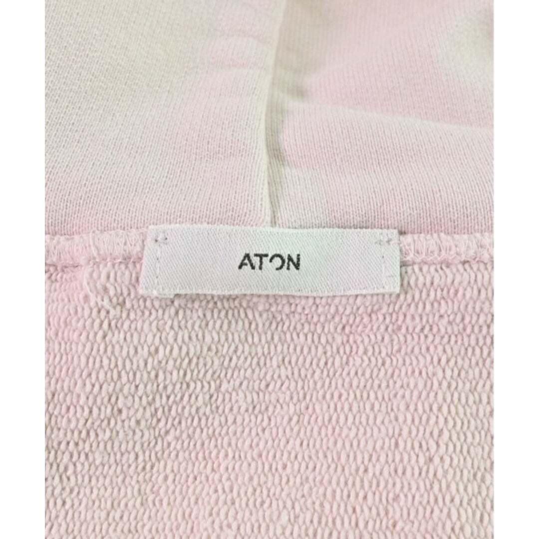 ATON(エイトン)のATON エイトン パーカー 4(M位) ピンク 【古着】【中古】 メンズのトップス(パーカー)の商品写真