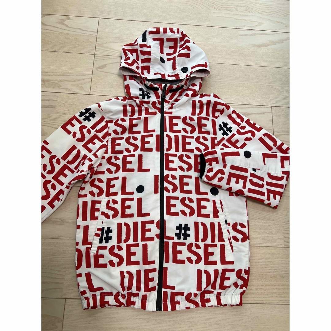 DIESEL DIESEL kids ジップアッププリントパーカー レッド 14Y 150cmの通販 by M's shop｜ディーゼルならラクマ