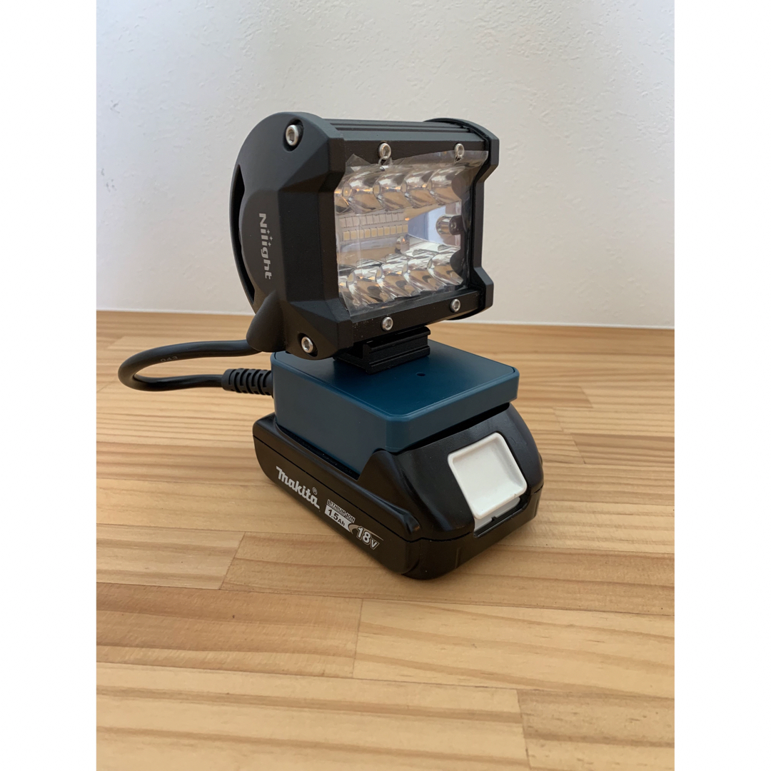 16】60W LED作業灯 LEDワークライト マキタ18V、14.4Vの通販 by 16】60W LED作業灯 LEDワークライト マキタ18V、14.4Vの通販 by