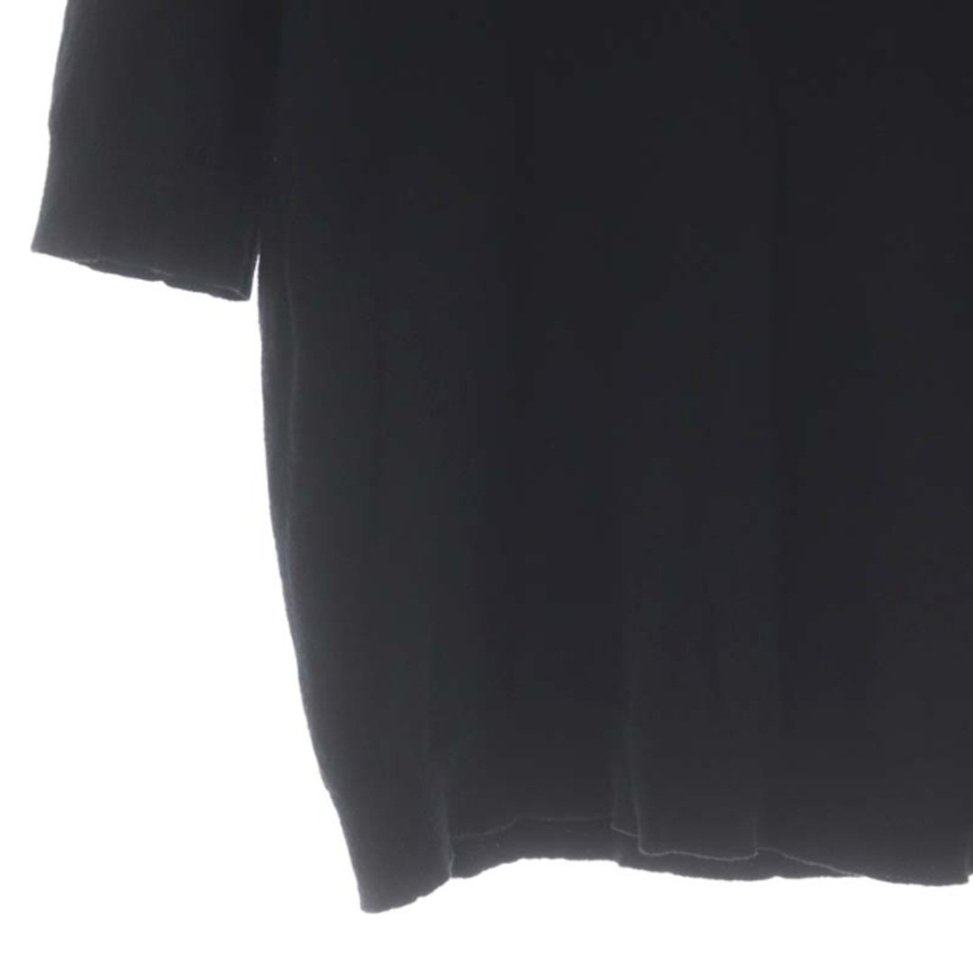Plage(プラージュ)のプラージュ 23SS ハンソデタートル ニット カットソー 半袖 黒 ブラック レディースのトップス(カットソー(半袖/袖なし))の商品写真