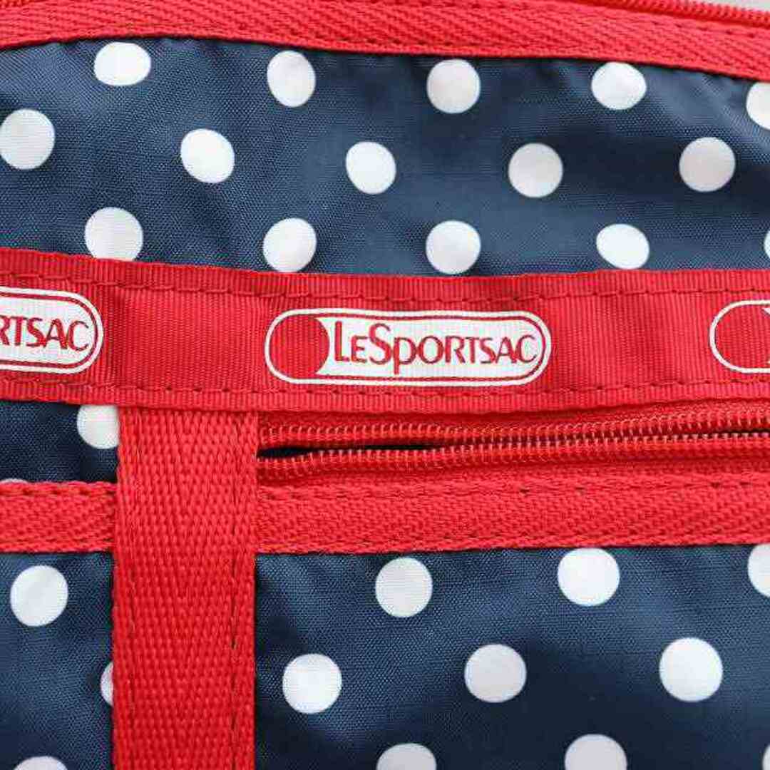 LeSportsac(レスポートサック)のレスポートサック ショルダーバッグ ドット ロゴ 紺 赤 ネイビー レッド レディースのバッグ(ショルダーバッグ)の商品写真