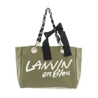 ランバンオンブルー(LANVIN en Bleu)のランバンオンブルー チェーンショルダーキャンバストートバッグ ハンドバッグ(トートバッグ)