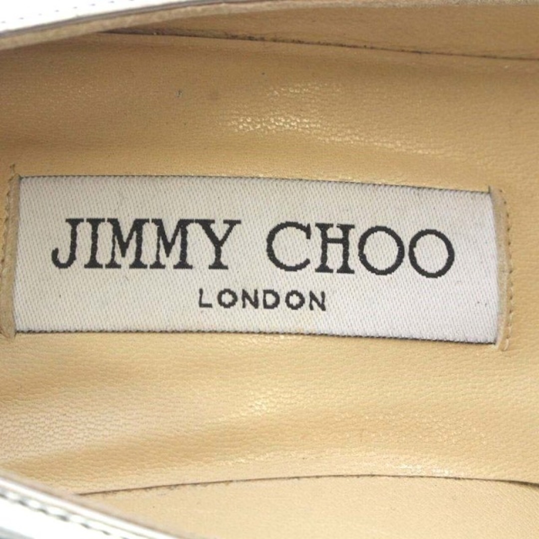 JIMMY CHOO(ジミーチュウ)のジミーチュウ パンプス ハイヒール ポインテッドトゥ 39 シルバー色 レディースの靴/シューズ(ハイヒール/パンプス)の商品写真