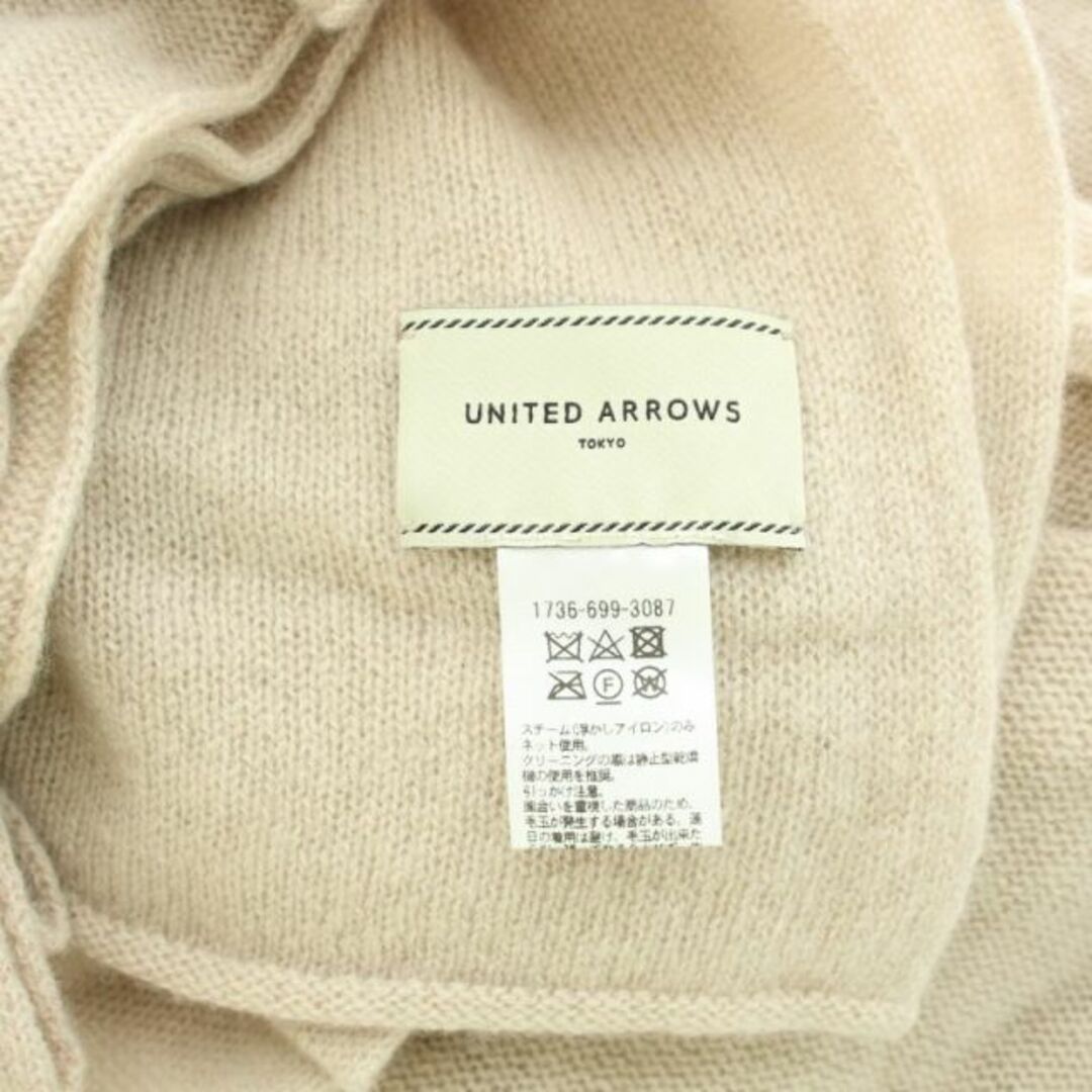 UNITED ARROWS(ユナイテッドアローズ)のユナイテッドアローズ カシミヤニットストール マフラー ロング ピンクベージュ レディースのファッション小物(ストール/パシュミナ)の商品写真