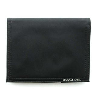 ラゲッジレーベル(LUGGAGE LABEL)のLUGGAGE LABEL カード入れ 小物入れ 手帳 ナイロン レザー 黒(名刺入れ/定期入れ)