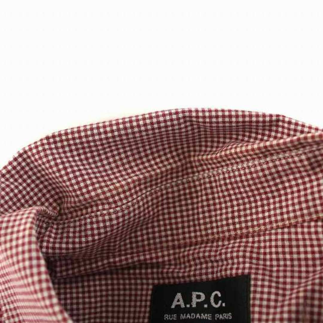 チュニジア製 A.P.C. アーペーセー ギンガムチェックシャツ S