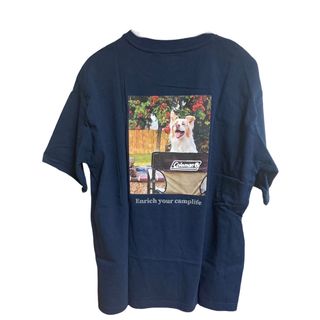 コールマン(Coleman)のコールマン(Coleman)ドッグプリントTシャツ C5233AL NVY(Tシャツ/カットソー(半袖/袖なし))