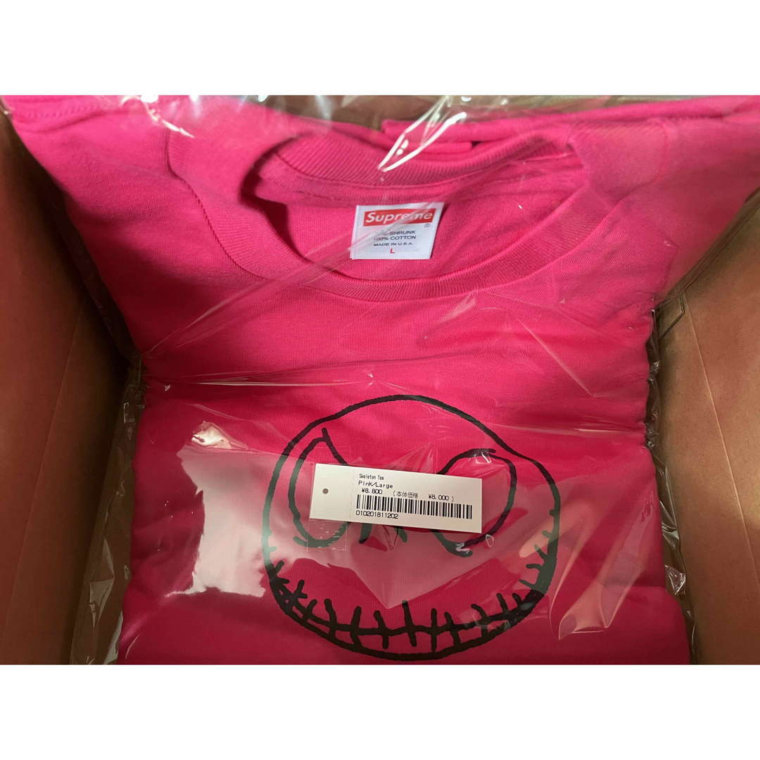 Supreme - シュプリーム Supreme Skeleton Tee Pink 新品 サイズLの