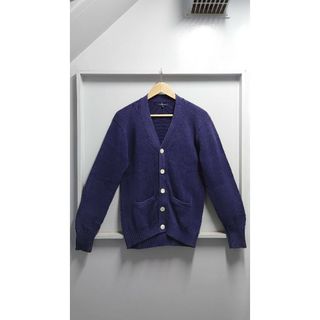 ポロラルフローレン(POLO RALPH LAUREN)の90’s RALPH LAUREN コットン ニット カーディガン ネイビー M(カーディガン)