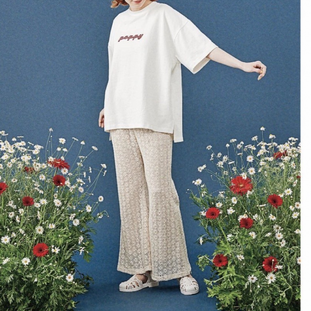 poppy フレアパンツ レディースのパンツ(カジュアルパンツ)の商品写真