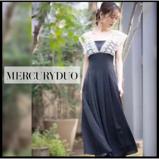 マーキュリーデュオ(MERCURYDUO)のMERCURYDUO   レースラッフルロングドレス(ロングワンピース/マキシワンピース)