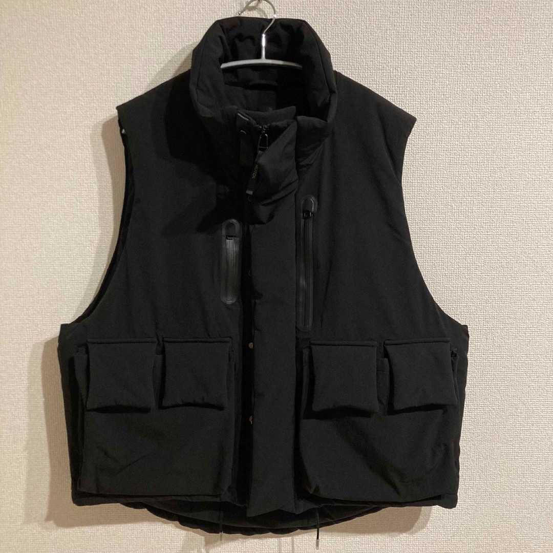 1LDK SELECT(ワンエルディーケーセレクト)のROTOL BOMMER VEST ダウンベスト 3 L XL 黒 black メンズのジャケット/アウター(ダウンベスト)の商品写真