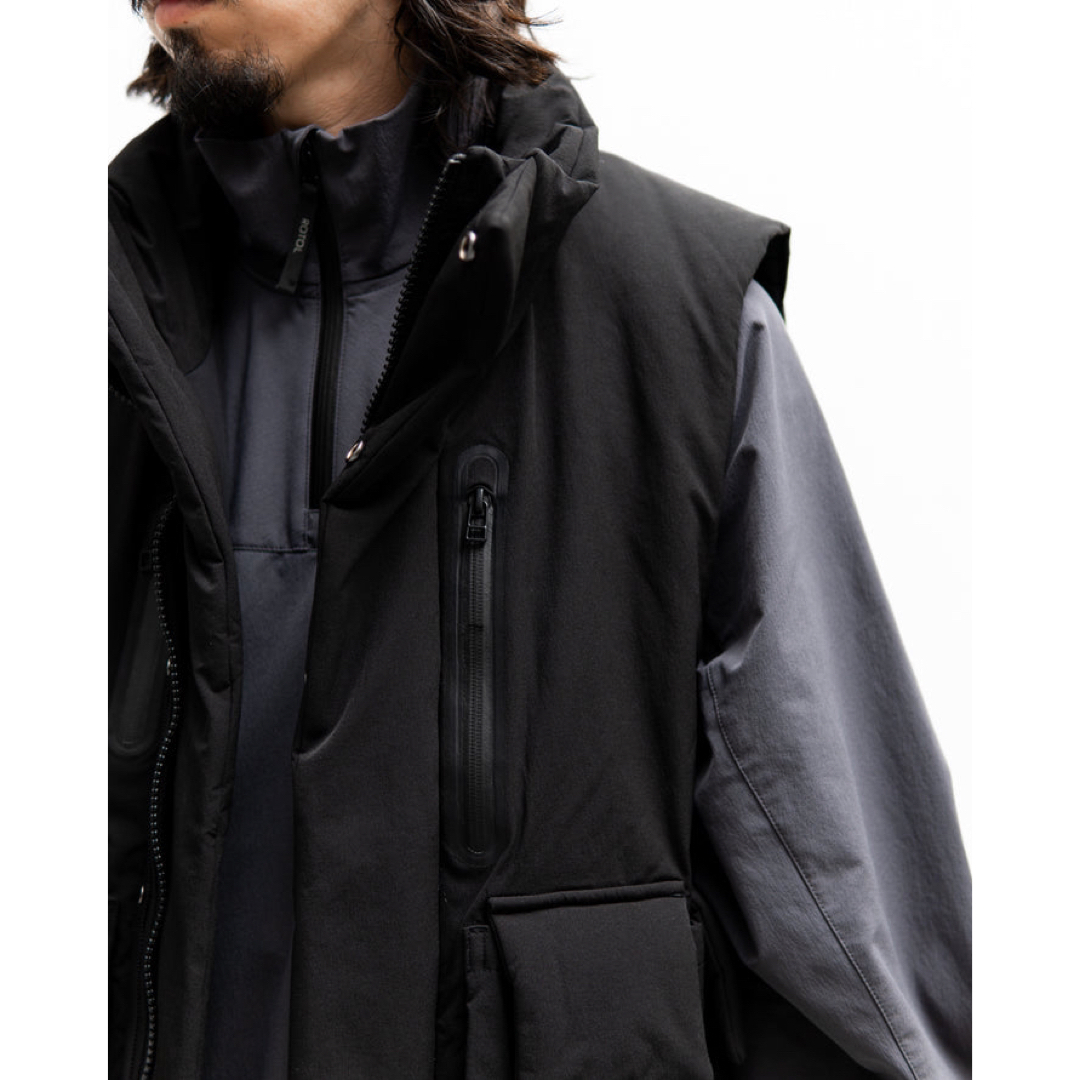 1LDK SELECT(ワンエルディーケーセレクト)のROTOL BOMMER VEST ダウンベスト 3 L XL 黒 black メンズのジャケット/アウター(ダウンベスト)の商品写真