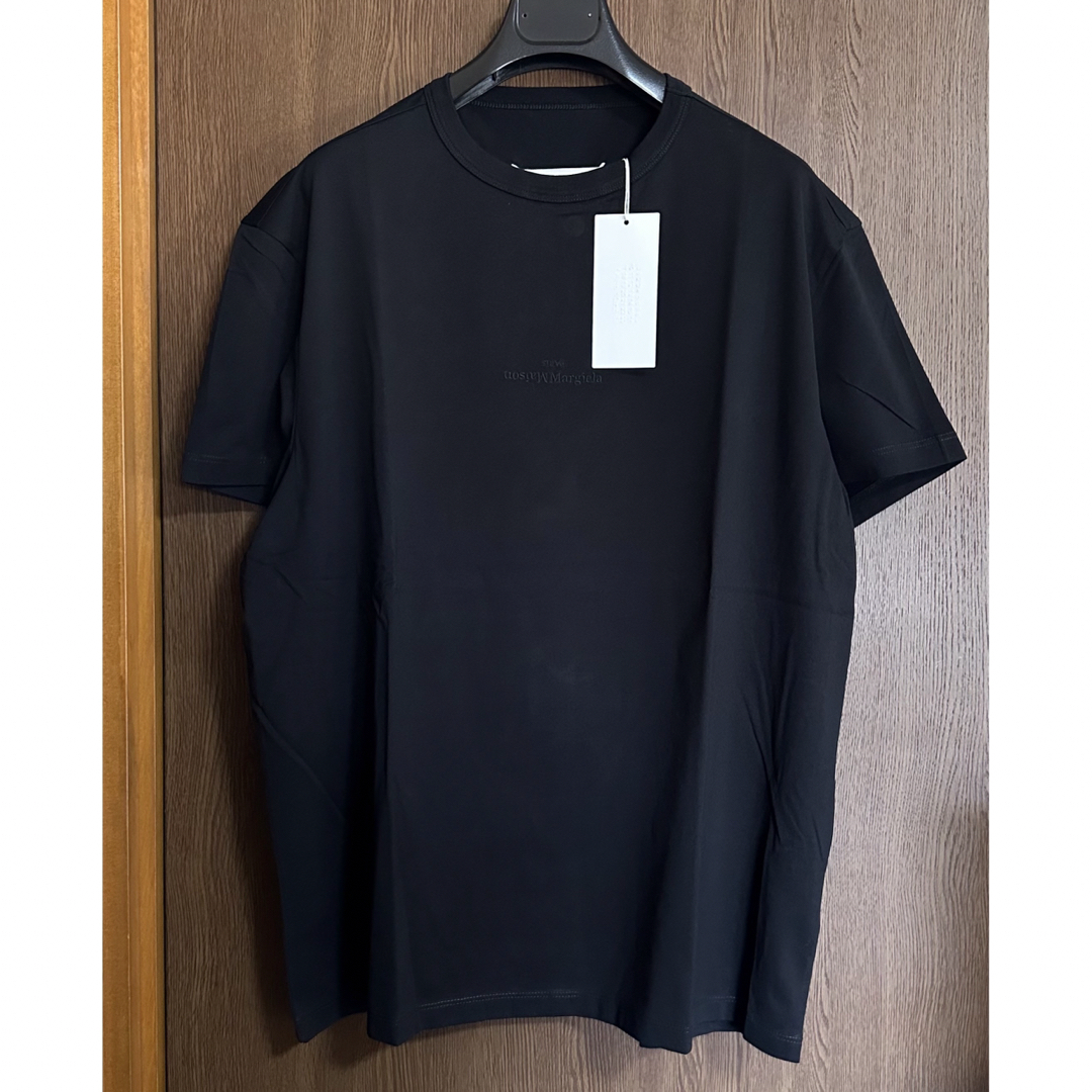 黒XL新品 メゾン マルジェラ Tシャツ オールブラック リバース ロゴ メンズ