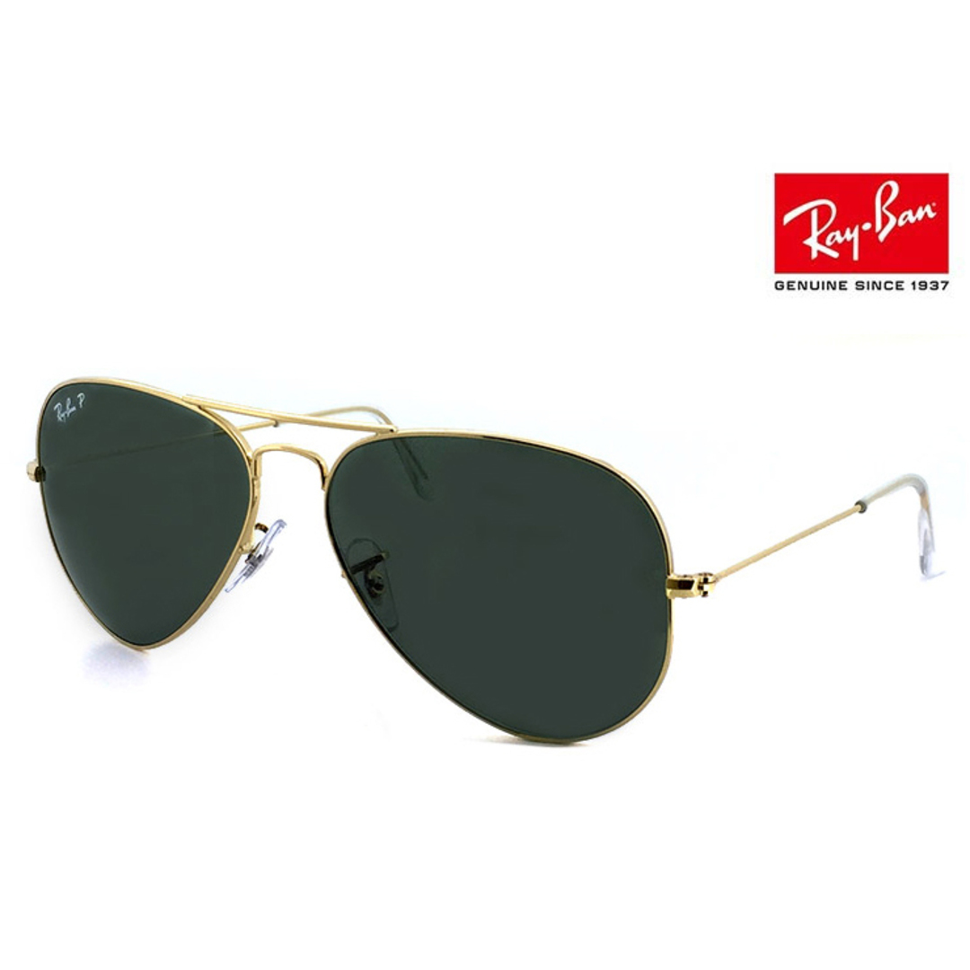 ゴールドレンズ【新品】 レイバン 偏光 サングラス Ray-Ban RB3025 001/58 ティアドロップ AVIATOR CLASSIC METAL polarized メタル アビエーター 00158 偏光レンズ 偏光サングラス メンズ レディース