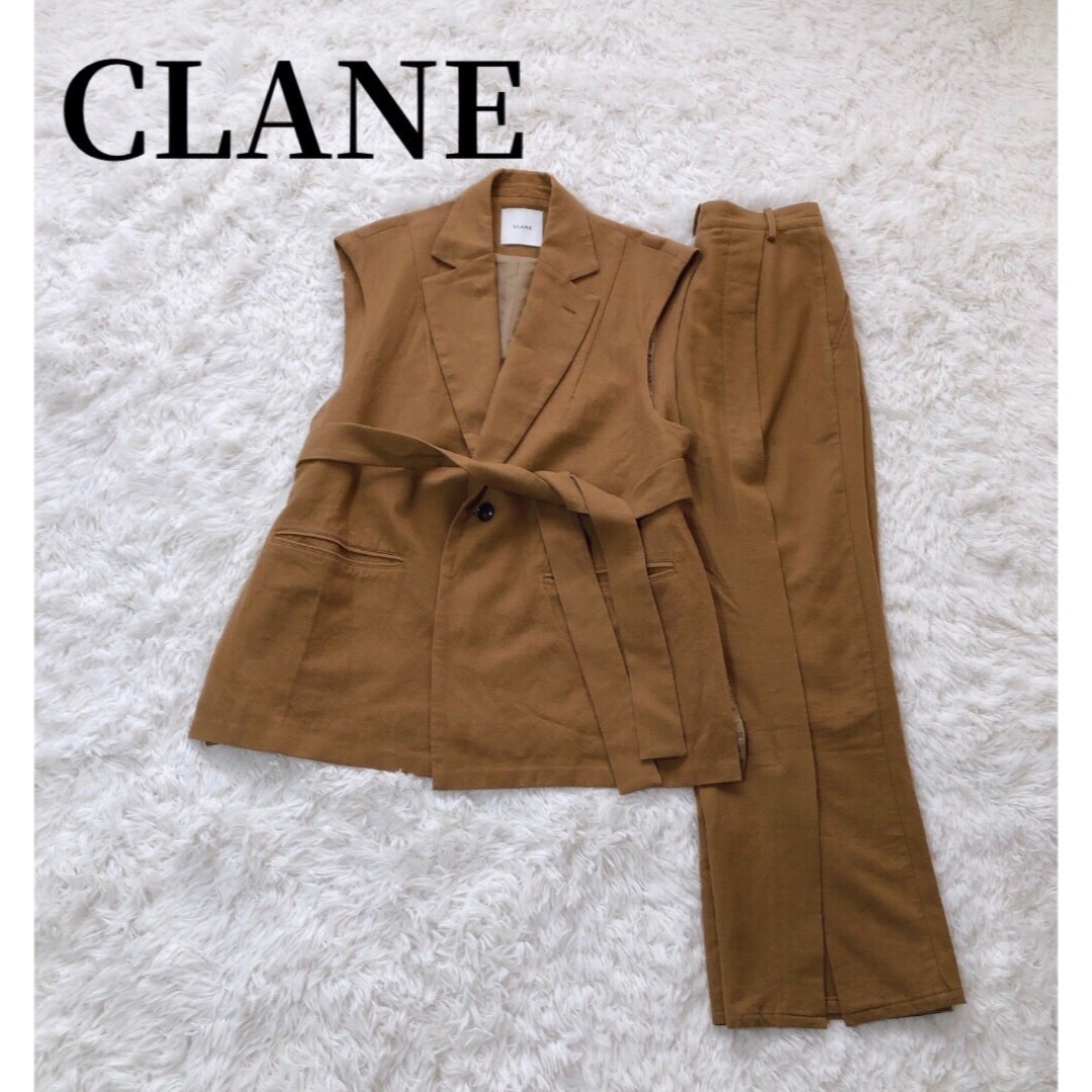 【CLANE   クラネ】  セットアップ  ジレ　ベスト　ズボン　パンツ