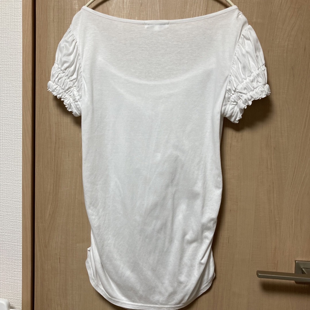 NARACAMICIE(ナラカミーチェ)のナラカミーチェ☆シャーリング　Tシャツ　M レディースのトップス(Tシャツ(半袖/袖なし))の商品写真
