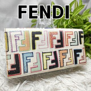 FENDI - FENDI エフイズ 折り財布 ズッカ シルバー金具 二つ折り ...