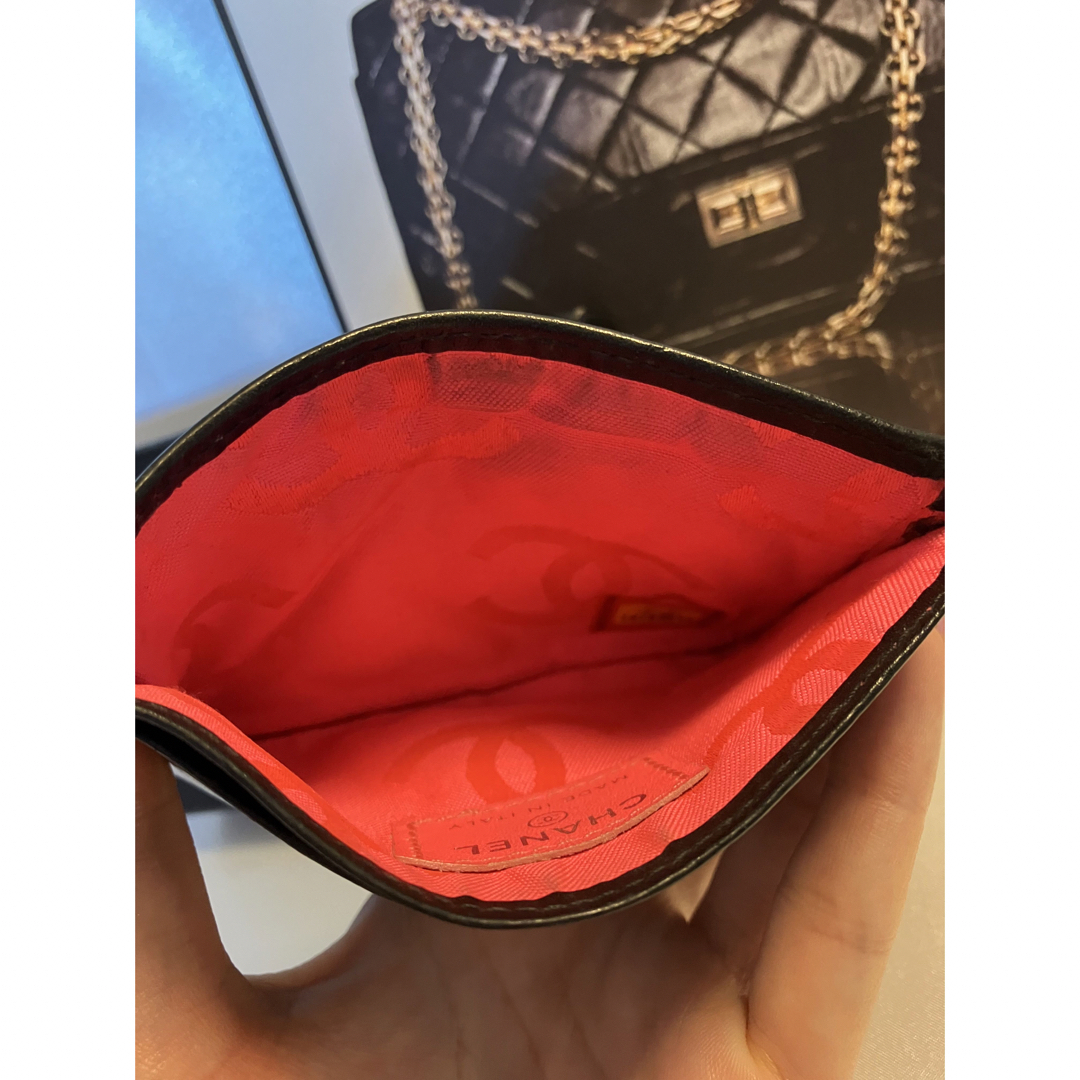 CHANEL(シャネル)のシャネル♡カードケース　カンボンライン　ブラック レディースのファッション小物(財布)の商品写真