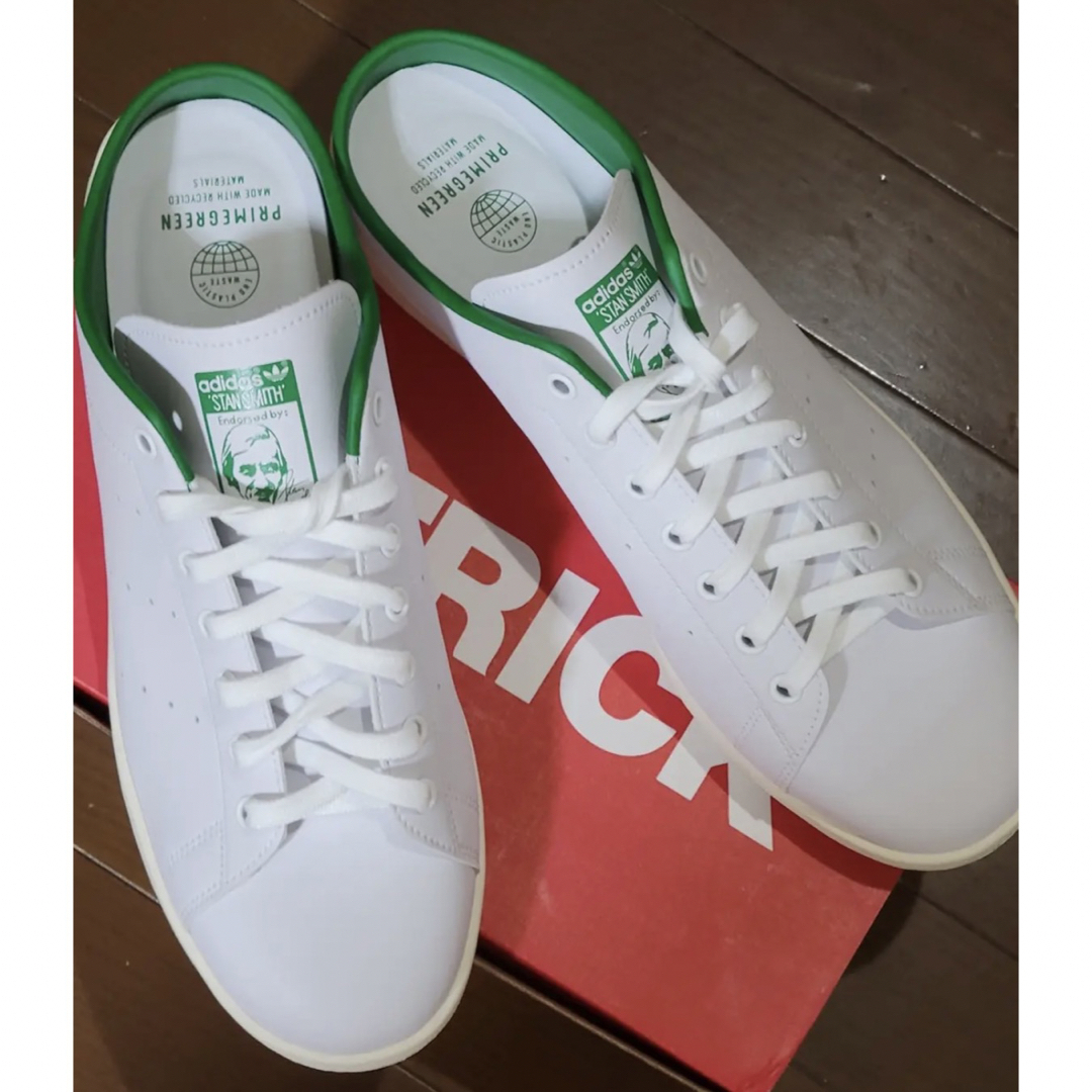 極美品】adidasアディダスSTANSMITHスタンスミスミュール白緑