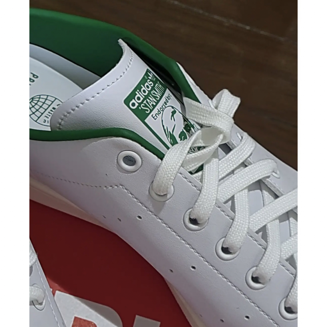 【極美品】adidasアディダスSTANSMITHスタンスミスミュール白緑