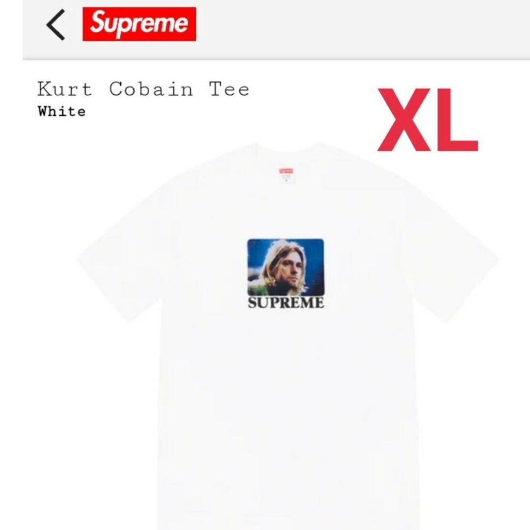 supreme kurt cobain tee black xxl