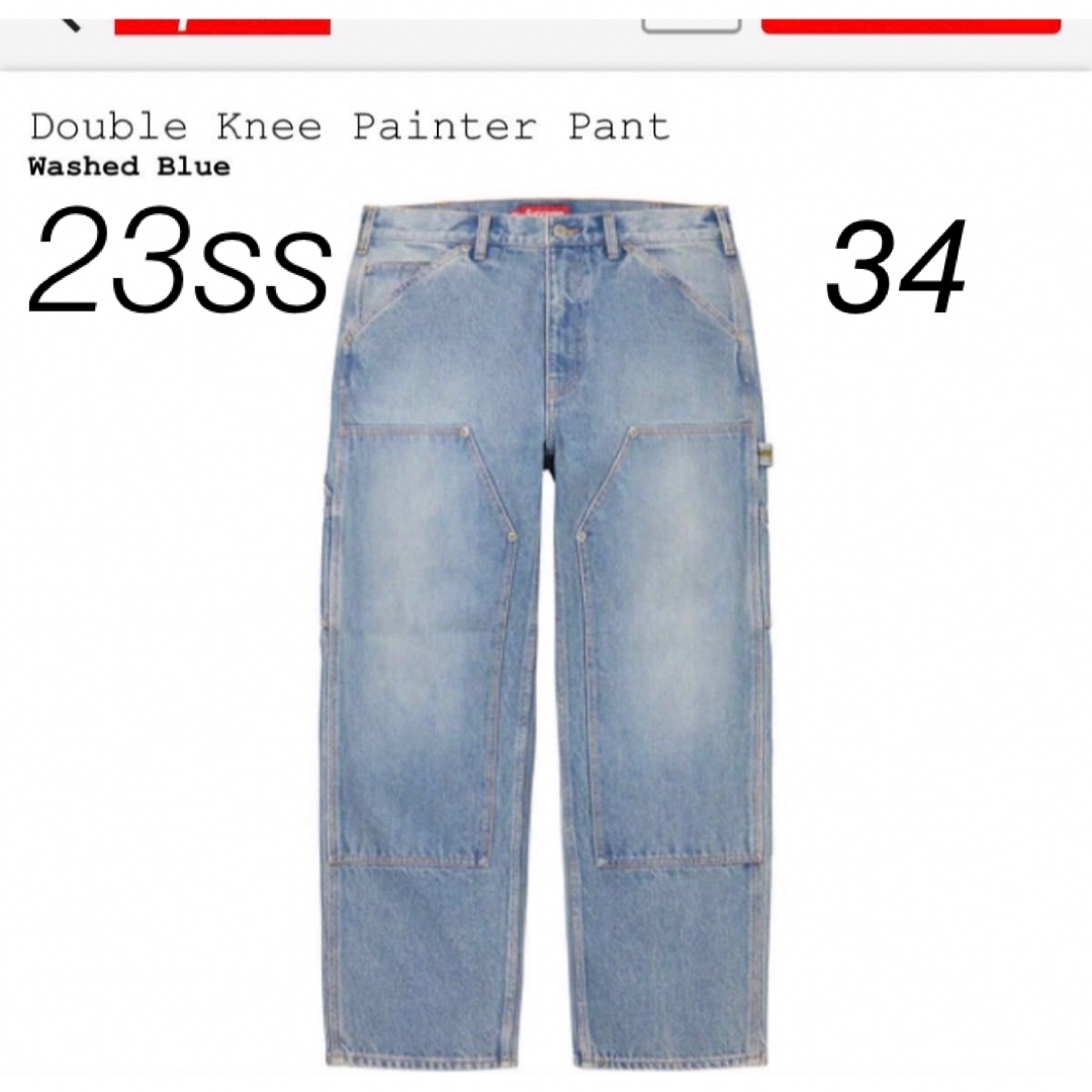 supreme Double Knee Painter Pant 34