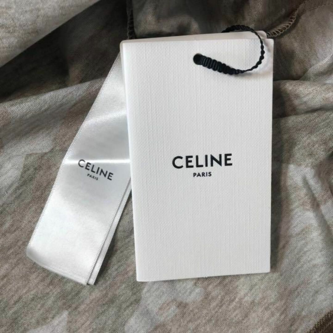 celine(セリーヌ)のXSサイズ CELINE セリーヌ カモフラージュ ルーズ ロゴTシャツ メンズのトップス(Tシャツ/カットソー(半袖/袖なし))の商品写真