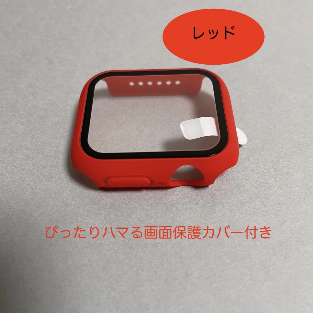 Apple Watch(アップルウォッチ)のAppleWatch アップルウォッチ バンド カバー SM 44mm レッド メンズの時計(ラバーベルト)の商品写真