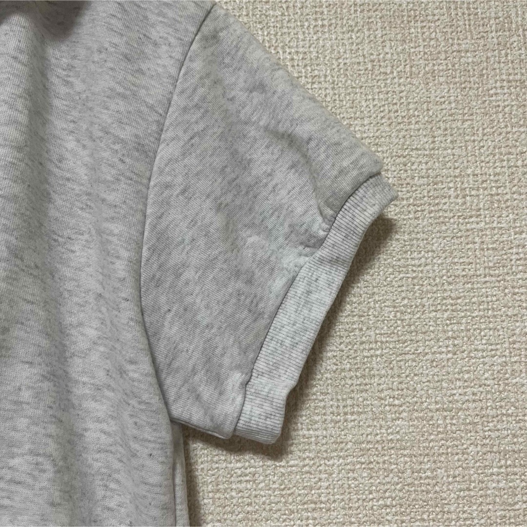 韓国 ハーフジップ トップス ショート丈 クロップド丈 レディースのトップス(Tシャツ(半袖/袖なし))の商品写真