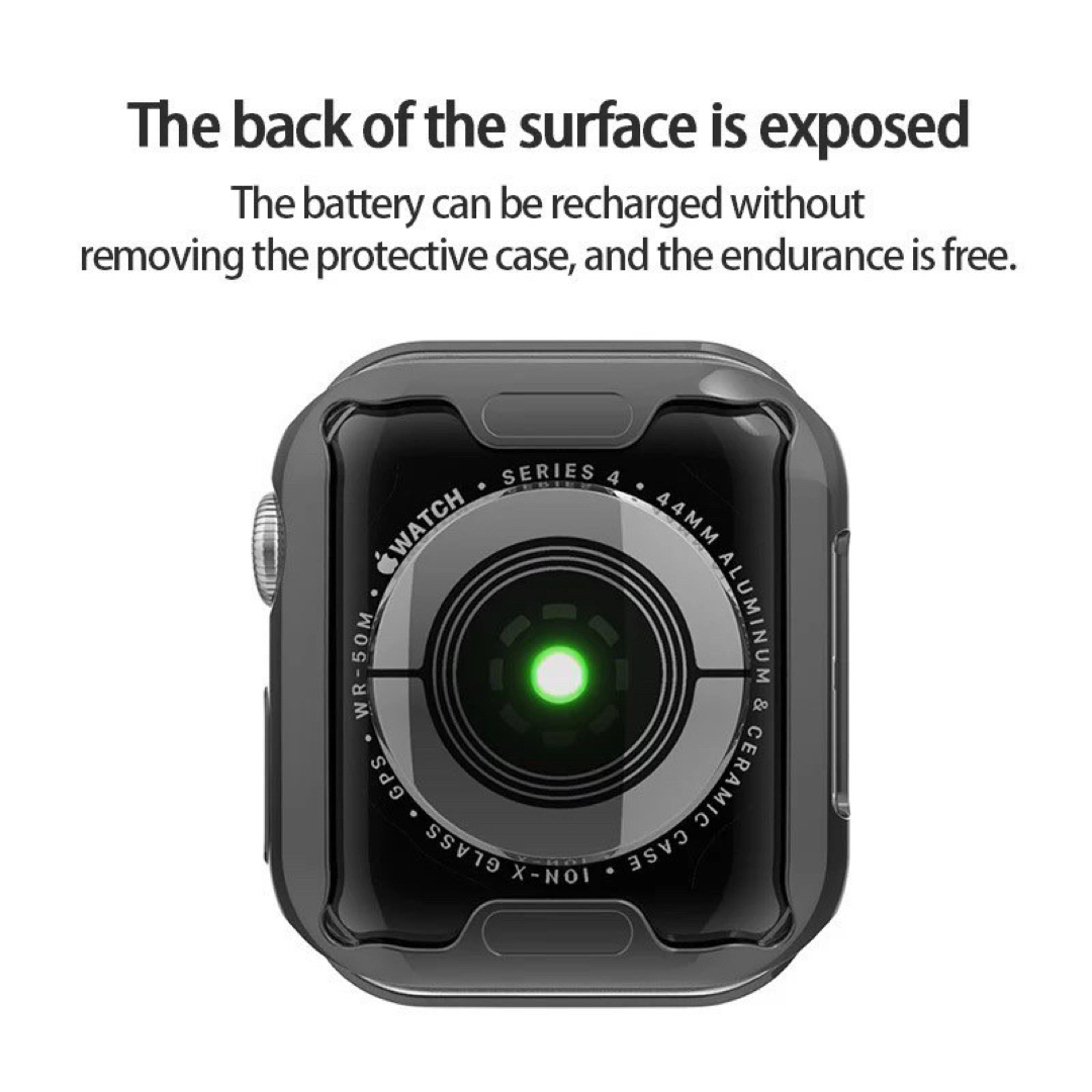 AppleWatch ケース  カバー TPU パープル 42mm スマホ/家電/カメラのスマホアクセサリー(モバイルケース/カバー)の商品写真