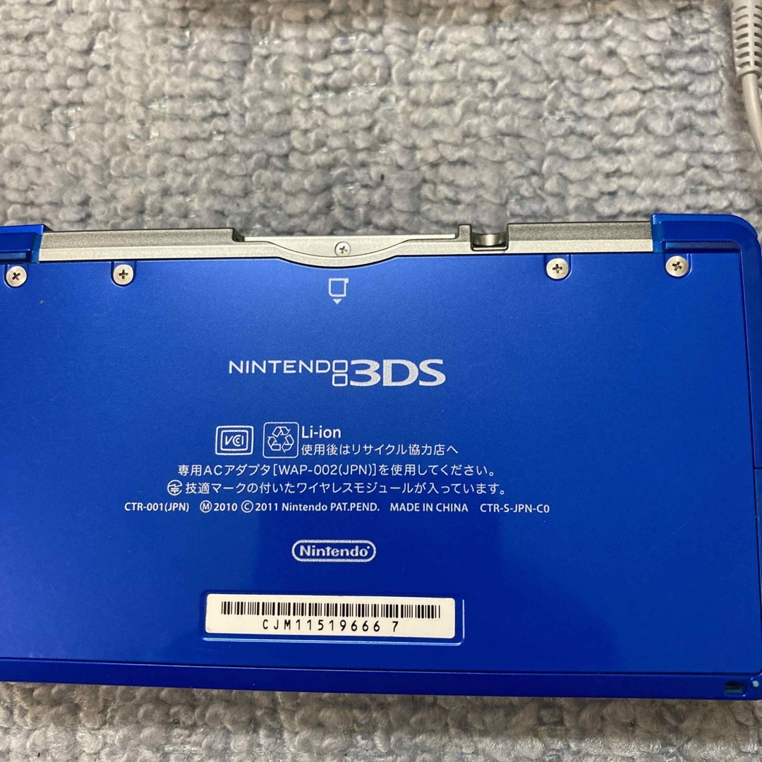 ニンテンドー3DS(ニンテンドー3DS)のニンテンドー3DS コバルトブルー完品　動作確認済 エンタメ/ホビーのゲームソフト/ゲーム機本体(携帯用ゲーム機本体)の商品写真