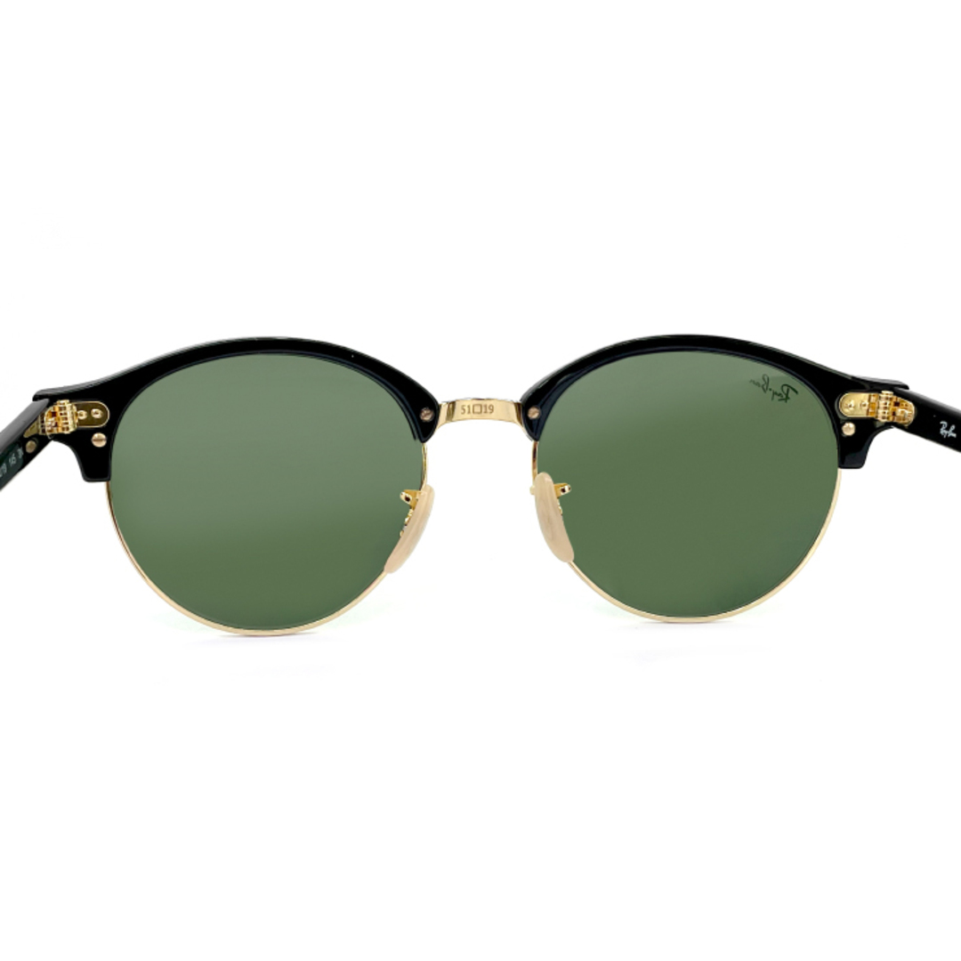 Ray-Ban(レイバン)の【新品】 レイバン サングラス Ray-Ban rb4246 901 51mm クラブラウンド ラウンド メタル レディース メンズ rayban clubround Metal 丸サングラス ブラック 黒 カラー フレーム ガラス レンズ 正規商品販売店 メンズのファッション小物(サングラス/メガネ)の商品写真