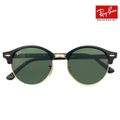 【新品】 レイバン サングラス Ray-Ban rb4246 901 51mm クラブラウンド ラウンド メタル レディース メンズ rayban clubround Metal 丸サングラス ブラック 黒 カラー フレーム ガラス レンズ 正規商品販売店