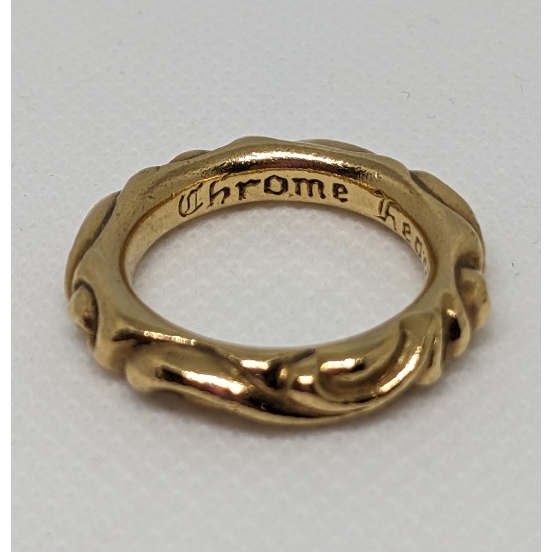 Chrome Hearts(クロムハーツ)のCHROME HEARTS 22K SCROLL BAND RING メンズのアクセサリー(リング(指輪))の商品写真