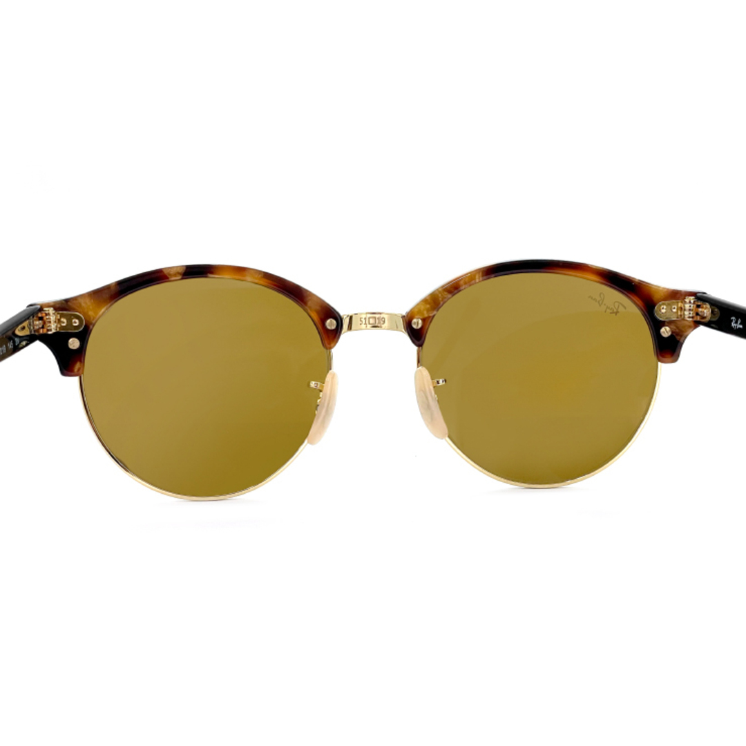 Ray-Ban(レイバン)の【新品】 レイバン サングラス Ray-Ban rb4246 1160 51mm クラブラウンド ラウンド メタル レディース メンズ rayban clubround Metal 丸サングラス べっ甲 カラー フレーム ガラス レンズ 正規商品販売店 メンズのファッション小物(サングラス/メガネ)の商品写真