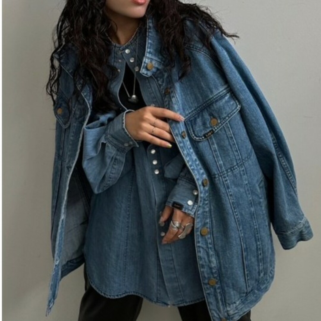 Ameri VINTAGE - 新作完売品❤️AMERI×Lee OVERSIZE DENIM JACKETの