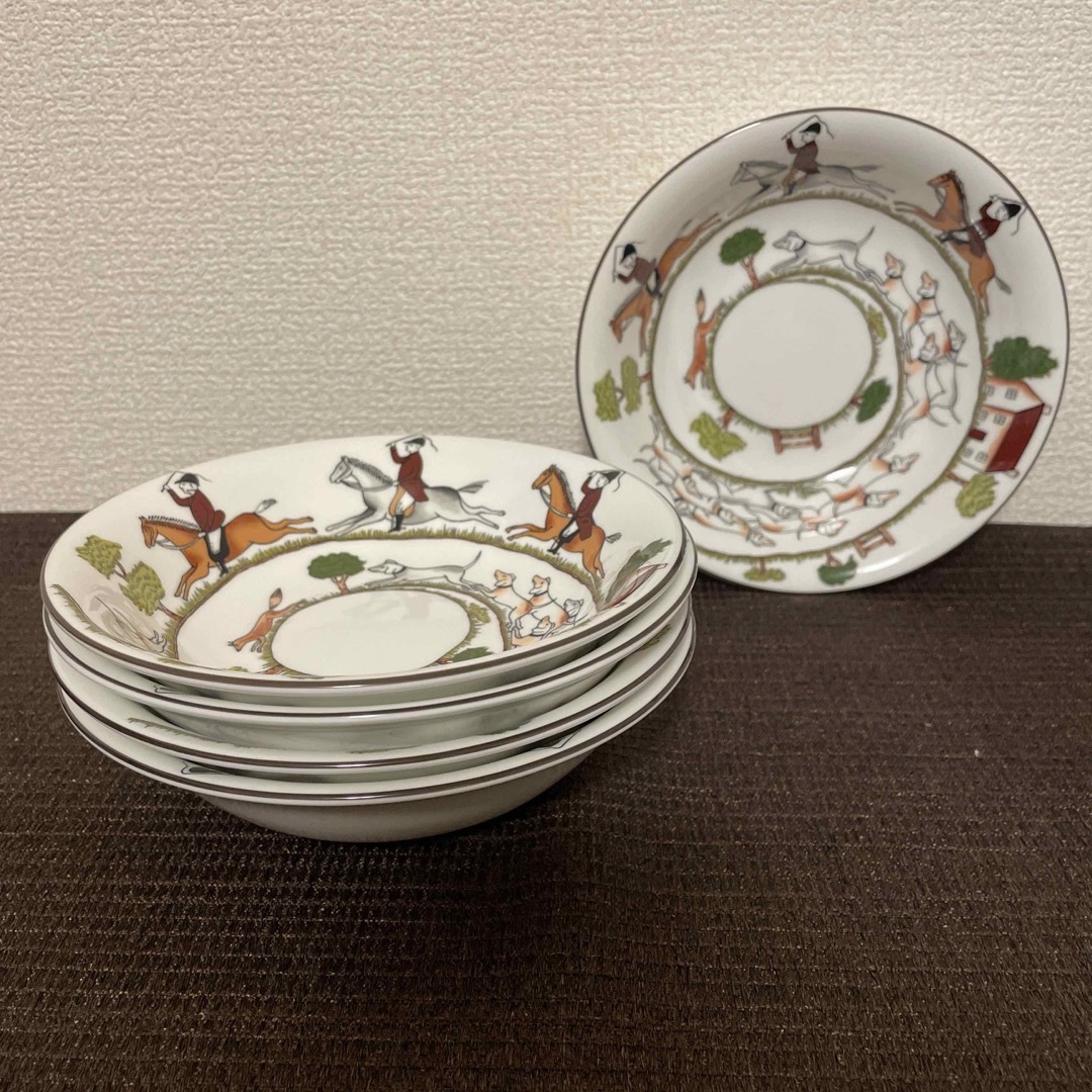 ウェッジウッド ハンティングシーン サラダボウル フルーツボウル - 食器