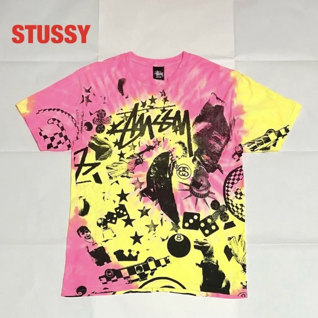 STUSSY - 【人気】STUSSY ステューシー タイダイTシャツ ブランドロゴ