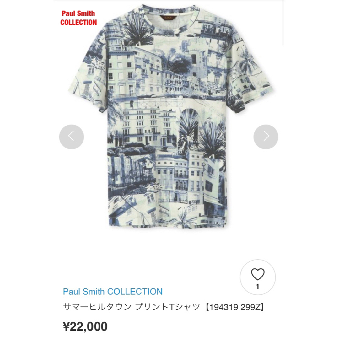 Paul Smith COLLECTION　サマーヒルタウン プリントTシャツ古着