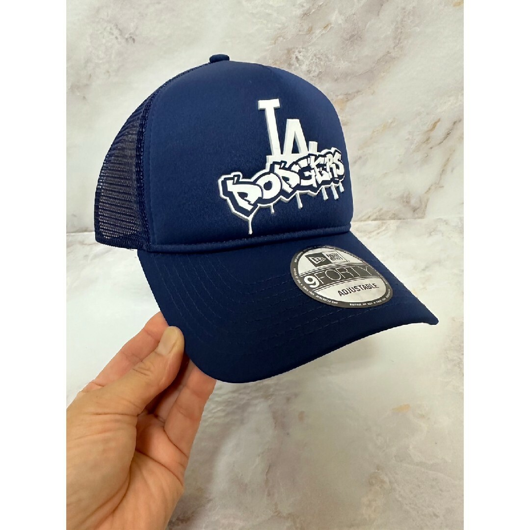 Newera 9forty ロサンゼルスドジャース グラフィティロゴ キャップ