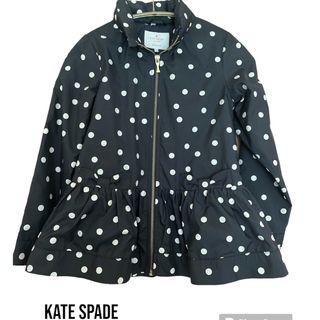 ケイトスペードニューヨーク(kate spade new york)の【美品】ケイトスペードkate spade ウィンドブレーカー140 襟　ドット(ジャケット/上着)