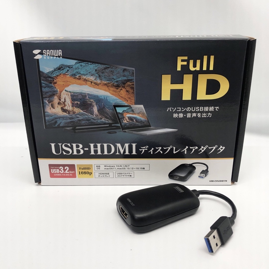 サンワサプライ USB-HDMI変換アダプタ USB-CVU3HD1N