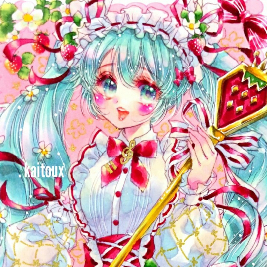 初音ミク/手描きイラスト/イラストオーダー/ 1