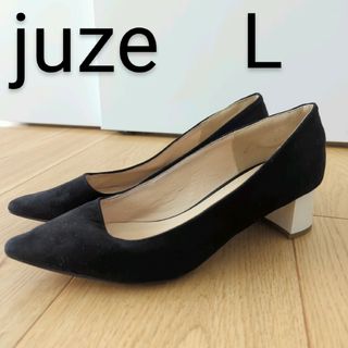 ジュゼ(Juze)のjuze  ジュゼ  モノトーン  パンプス  太ヒール  黒(ハイヒール/パンプス)