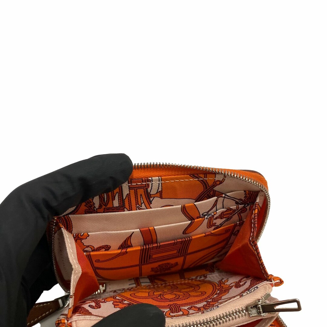 極 美品 X刻印 HERMES エルメス アザップ シルクイン コンパクト